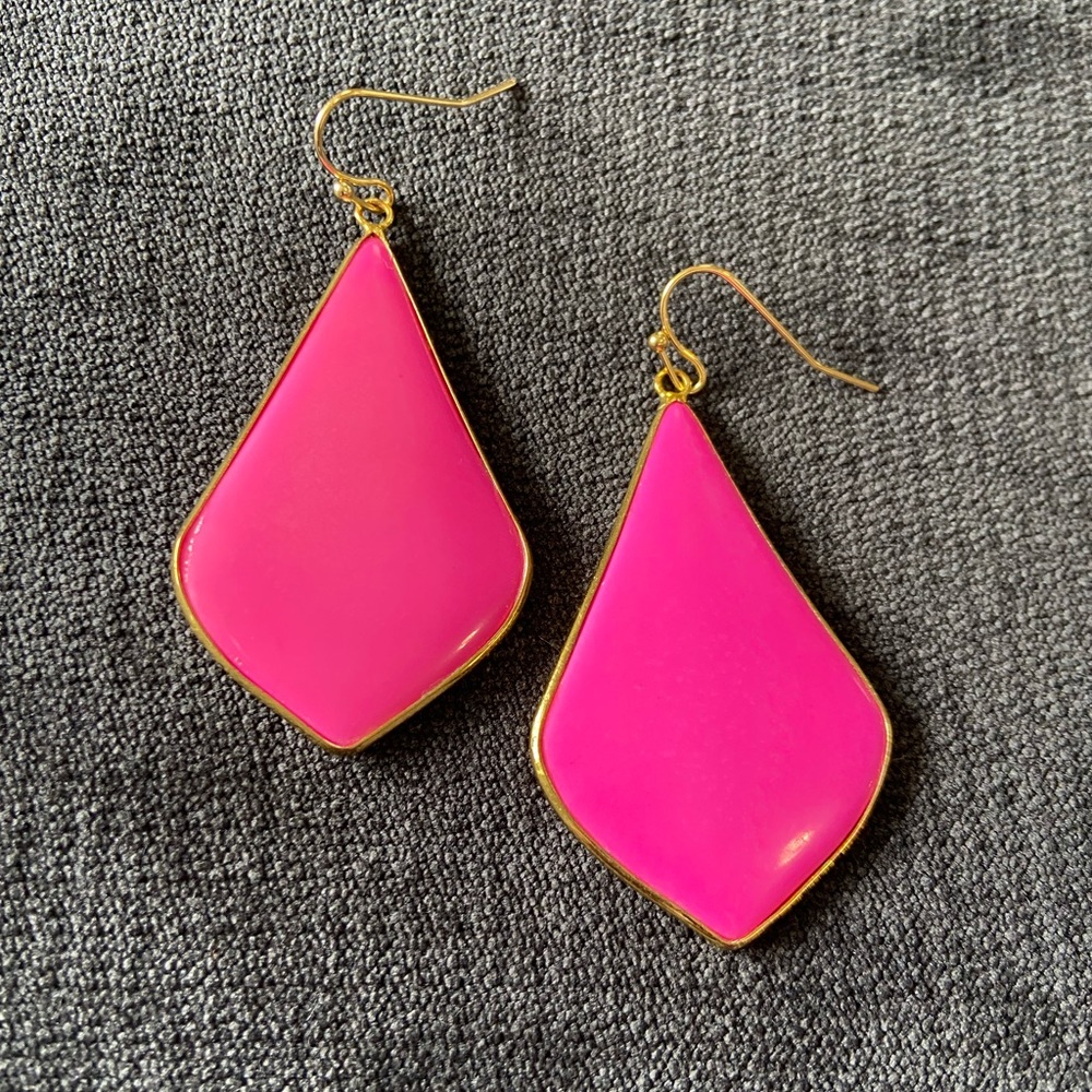 Genuine Magnesite, Pink Stone Earrings